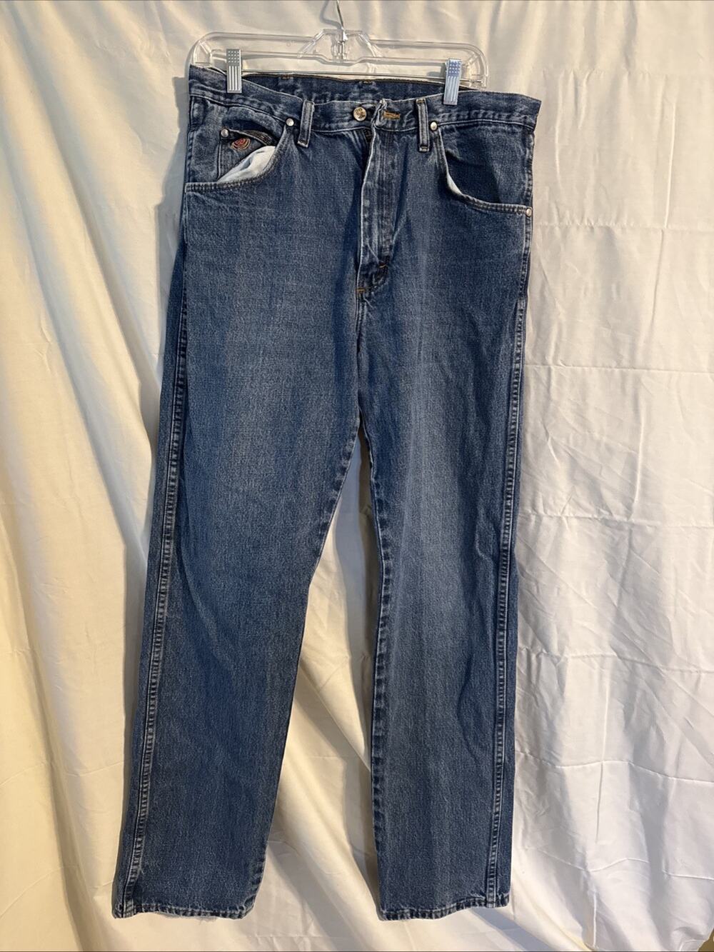 Twenty X 20X Wrangler Jeans Mens 35x36 Straight Leg Western Cowboy Dark Wash